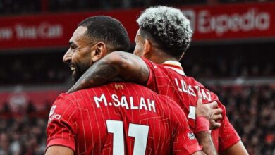 مانشستر يونايتد ضد ليفربول.. محمد صلاح يصنع ودياز يسجل هدف الريدز الأول|شاهد