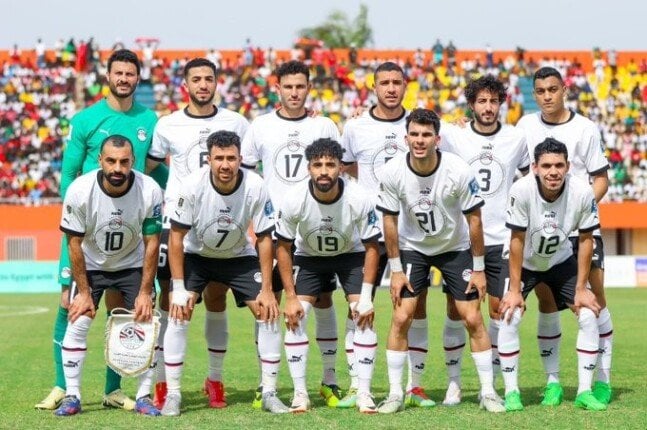منتخب مصر يكتسح الرأس الأخضر بثنائية في الشوط الأول |فيديو