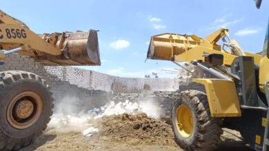 تنفيذ 12 قرار إزالة تعديات على الأراضي الزراعية بكفر الشيخ