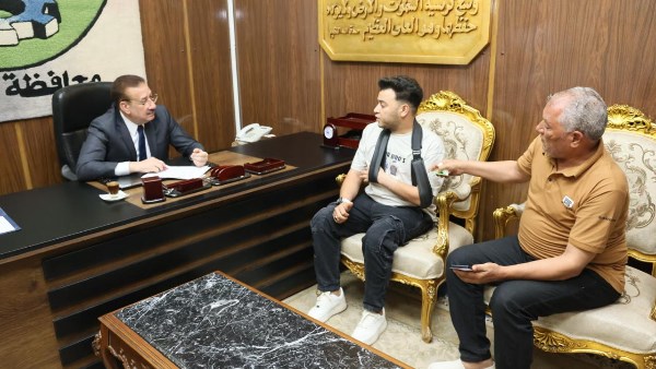 محافظ المنوفية يقرر صرف مساعدة مالية عاجلة وكرسى متحرك لحالة إنسانية