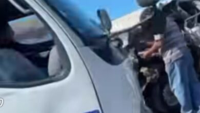 ميكروباص دخل في سيارة حلويات.. وفاة شخص وإصابة 11 آخرين في حادث بدمياط